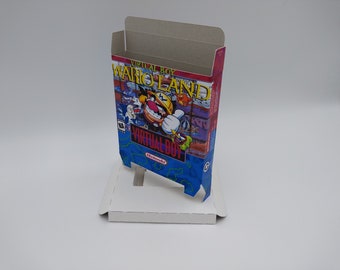 Wario Land - Virtual Boy - box replacement with insert option - thick cardboard. Top Quality !!
