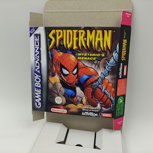 Spider-Man: Mysterio's Menace - Caja de repuesto con opción de bandeja interior - Game Boy Advance/ GBA - cartón grueso. ¡Calidad superior!