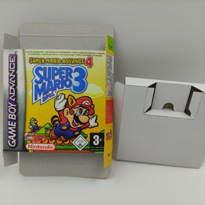 Super Mario Advance 4: Super Mario Bros. 3 - Game Boy Advance/ GBA - Vervangende doos met optie voor binnenbak - PAL of NTSC - dik karton.