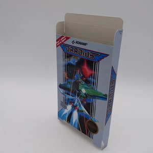 Gradius - Replacement Box, Dust Cover, Block - NES - thick cardboard as in the original. Top Quality !