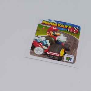 Mario Kart 64 - Label/ Sticker for Nintendo 64 cartridge - replacement.