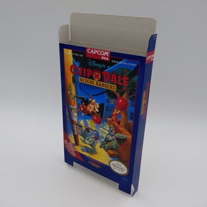 Chip 'N Dale: Rescue Rangers - Vervangende doos, stofkap, blok - NES - NTSC of PAL - dik karton zoals in het origineel. Top kwaliteit !