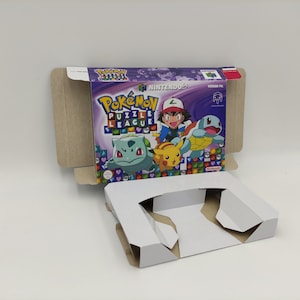 Pokemon Puzzle League - doos met binnenbakoptie - N64 - dik karton zoals in het origineel. Hoofdkantoor!