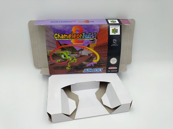 カメレオン ツイスト 2 - 内部トレイ オプション付きボックス - N64 