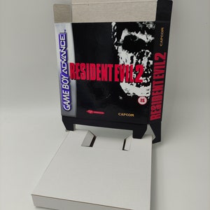 Resident Evil 2 - Vervangende doos met optie voor binnenbak - GBA/ Game Boy Advance - dik karton zoals in het origineel. Hoofdkwartier!