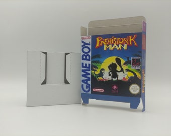 Prehistorik Man - Replacement box with inner tray option - Game Boy/ GB - thick cardboard. Top Quality !!