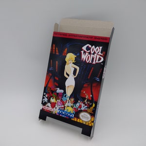Cool World - Replacement Box, Dust Cover, Block - NES -  thick cardboard as in the original. Top Quality !!