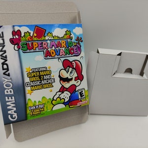 Super Mario Advance - Game Boy Advance/ GBA - Vervangende doos met optie binnenbak - dik karton. Top kwaliteit !!
