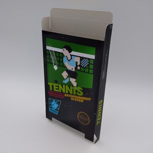 Tennis - vervangende doos, stofkap, blok - NES - NTSC of PAL - dik karton zoals in het origineel. Top kwaliteit !