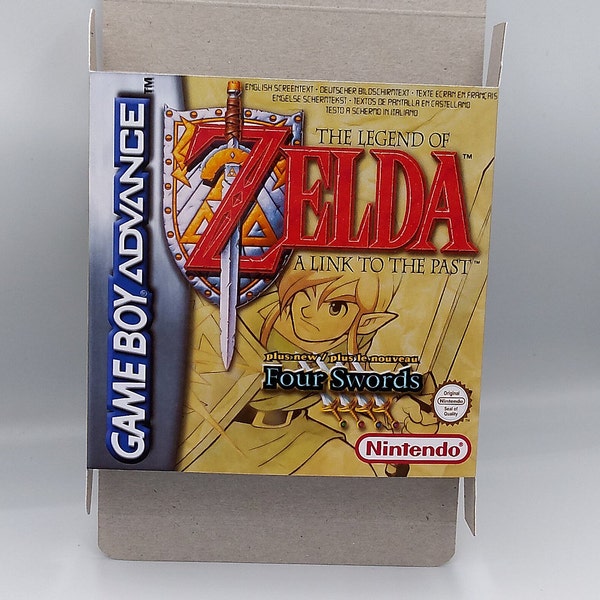 The Legend Of Zelda A Link To The Past Four Swords - PAL - Game Boy Advance/ GBA - Boîte de remplacement avec plateau intérieur - carton épais. QG !