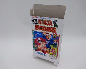 Little Ninja Brothers - Replacement Box, Dust Cover, Block - NES - thick cardboard as in the original. Top Quality !!