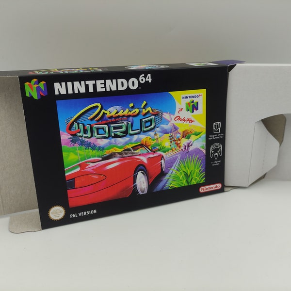 Cruis'n World - scatola con opzione vassoio interno - regione PAL - Nintendo 64 - cartone spesso. Alta qualità !!