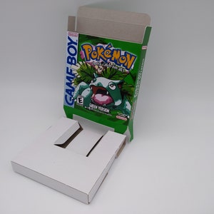 Pokemon Green - Vervangende doos met binnenbak - Game Boy/ GB - dik karton. Top kwaliteit !!