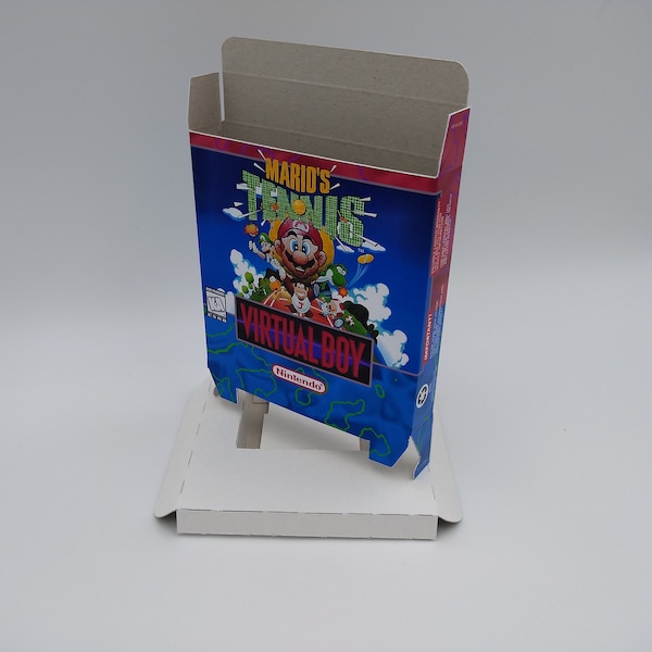 Mario Tennis - Virtual Boy - remplacement de la boîte uniquement - Région NTSC - carton épais comme à l'origine.