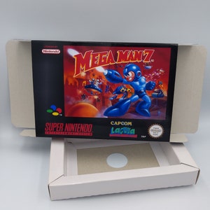 Mega Man 7 - PAL o NTSC - Caja de repuesto con opción de bandeja interior - SNES - cartón grueso como el original. ¡Máxima calidad!