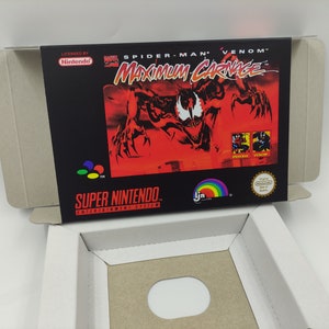 Maximum Carnage - Spider Man and Venom (super Nintendo SNES Maximum Carnage - Spider Man and Venom (super Nintendo SNES