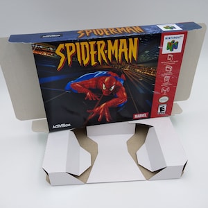 Spider-Man - caja con opción de bandeja interior - NTSC - N64 - cartón grueso. ¡¡Máxima calidad!!