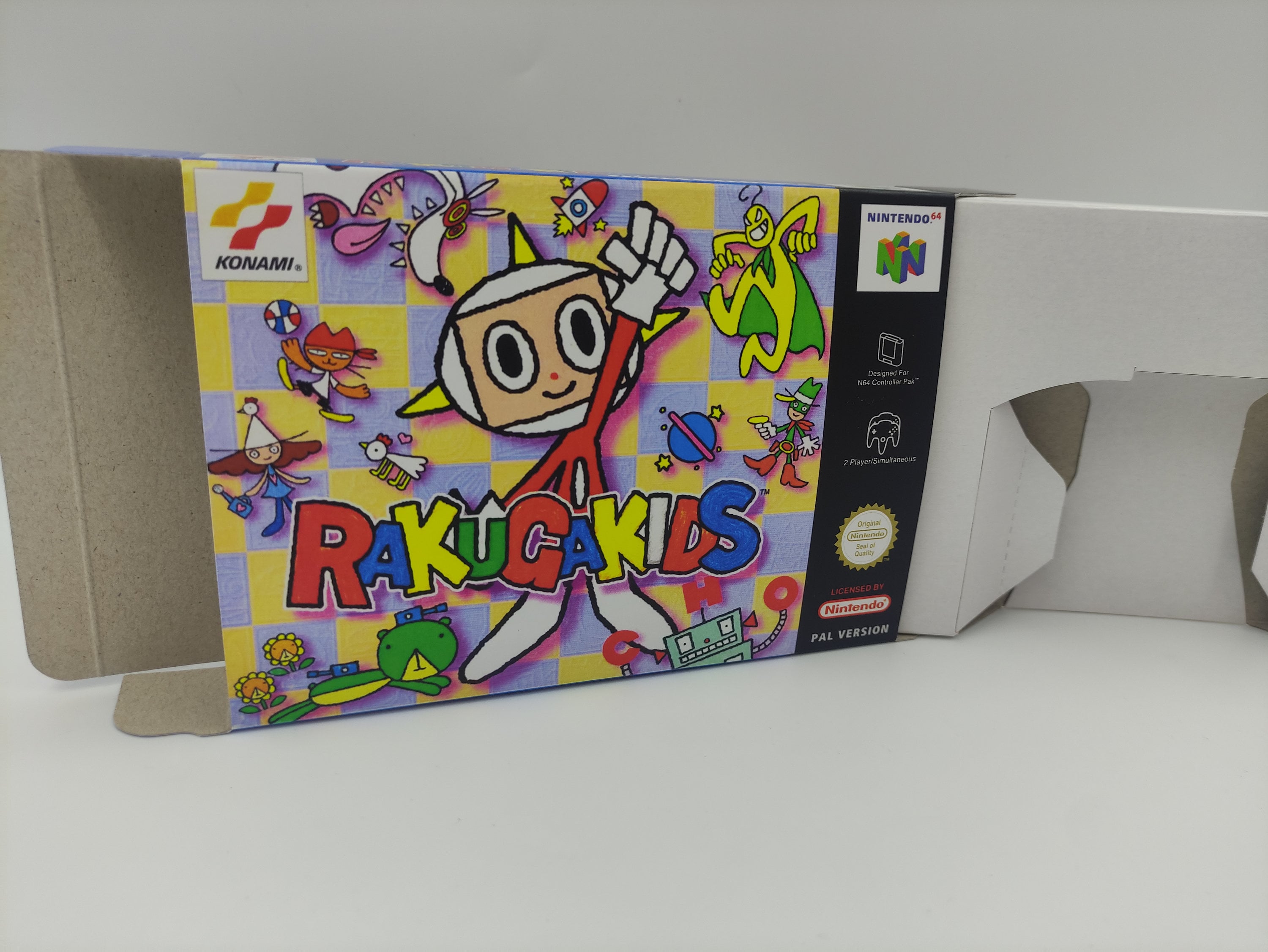 Rakugakids Box With Inner Tray Option PAL N64 Thick