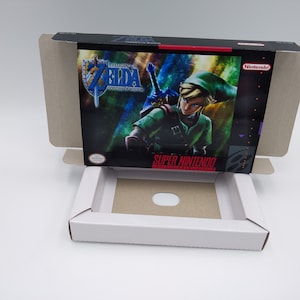 The Legend of Zelda : Goddess of Wisdom - Boîte de remplacement avec option plateau intérieur - SNES - Carton épais comme dans l'original. Qualité supérieure !!