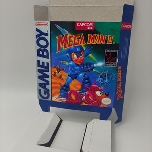 Mega Man II - Game Boy/ GB - Caja de repuesto con opción de bandeja interior - cartón grueso. ¡Calidad superior!