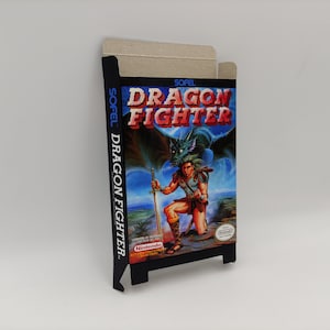 Dragon Fighter - Replacement Box, Dust Cover, Block - NES - thick cardboard as in the original. Top Quality !