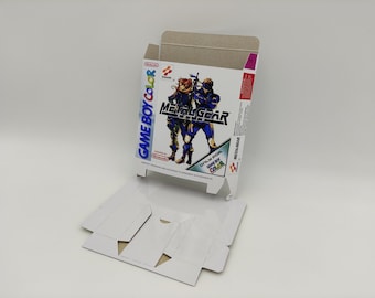 Metal Gear Solid - Replacement box with inner tray option - Game Boy Color/ GBC - thick cardboard. HQ !!