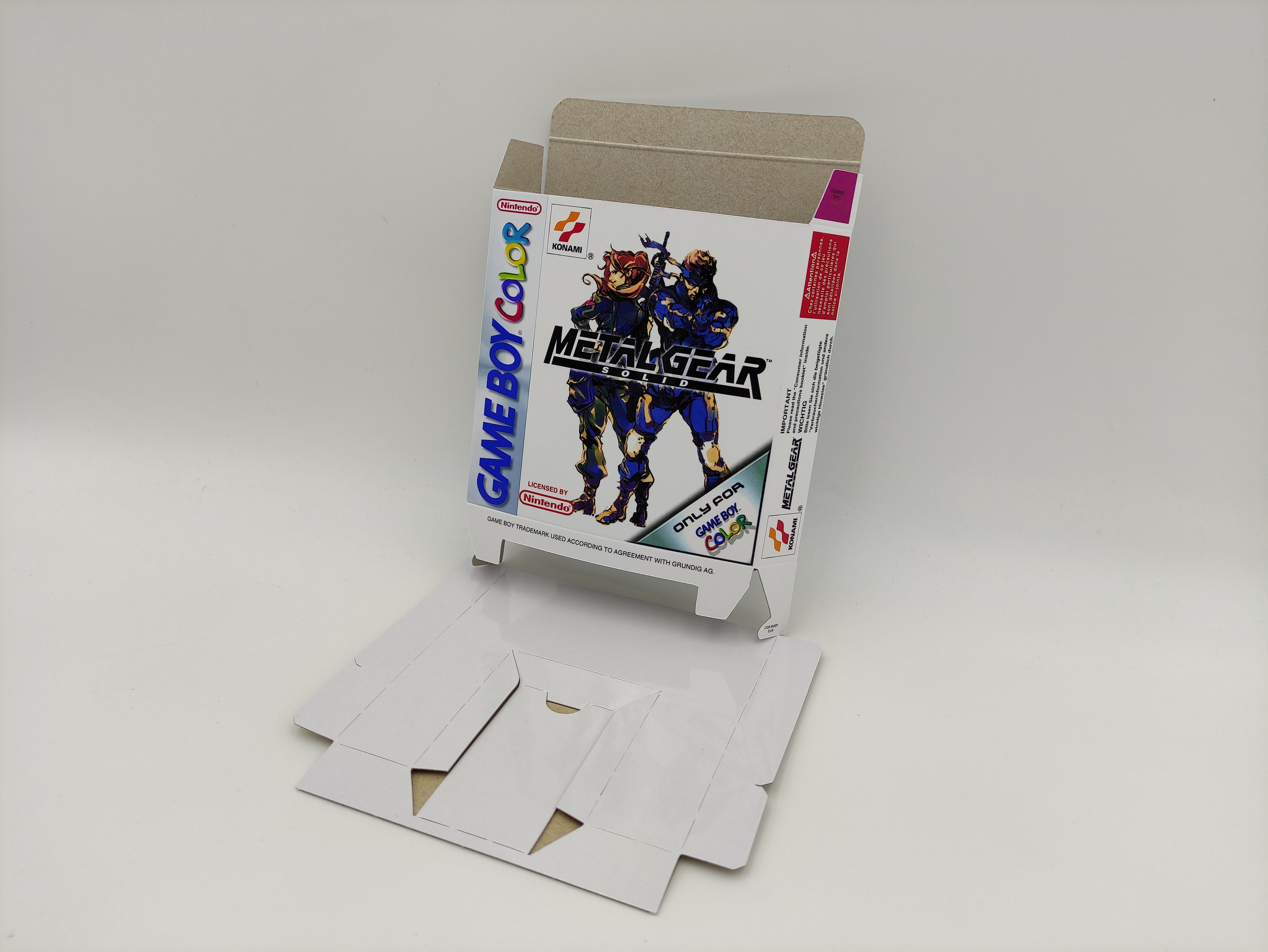 Metal Gear 2 Solid Snake MSX2 Game Cartridge Konami Boxed Manual