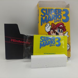 Super Mario Bros 3 - vervangende doos, handleiding, stofkap, blok - NES - NTSC of PAL - dik karton, topkwaliteit !!
