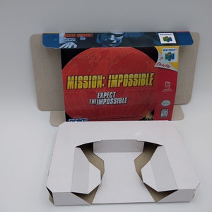 Mission Impossible - boîte avec option de plateau intérieur - PAL, PAL australien ou NTSC - N64 - carton épais. Qualité supérieure !!