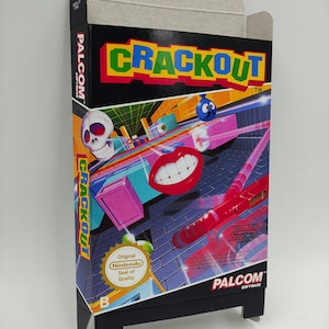 Crackout - Replacement Box, Dust Cover, Block - NES - thick cardboard as in the original. Top Quality !