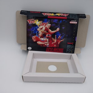Fatal Fury - Ersatzbox mit Option für die Innentasche - SNES - dicker Karton wie im Original. Hauptsitz !