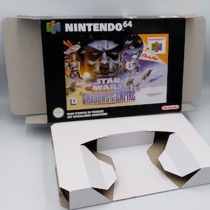 Star Wars Shadow of The Empire - NTSC, PAL of Australian PAL - N64 - doosvervanging met optie voor binnenbak - dik karton.