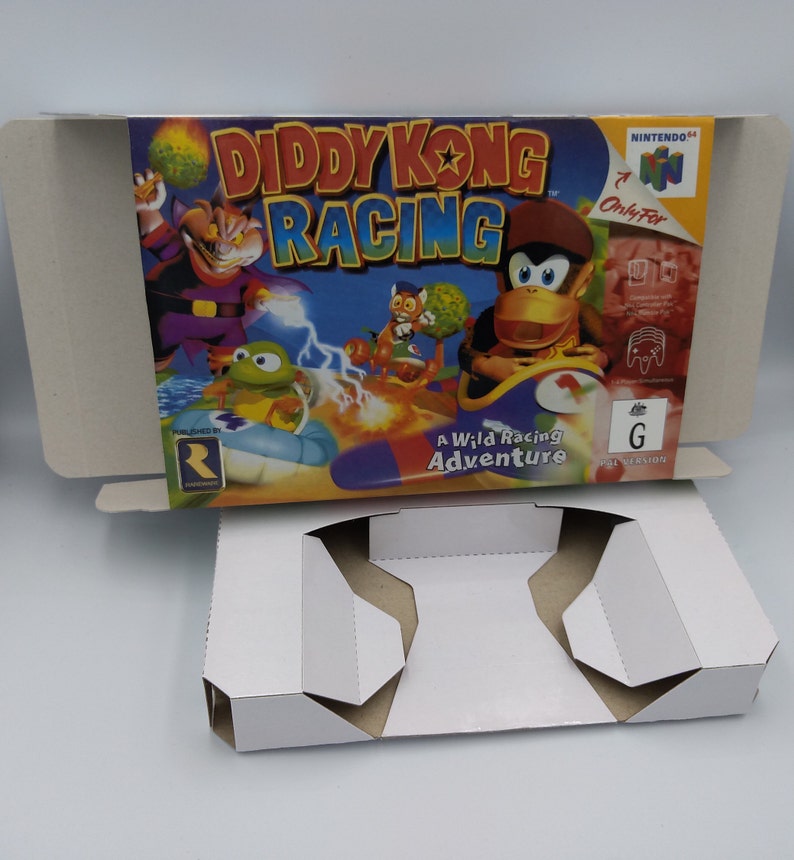 Diddy Kong Racing box with insert option NTSC PAL or Etsy