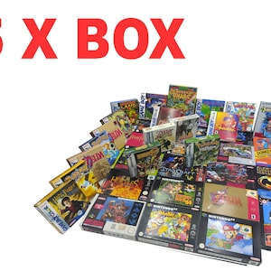 Replacement Boxes - 5 X BOX, manuals, trays - SNES, Nintendo 64, NES, Game Boy, Game Boy Adv - free shipping - select titles from my offer.