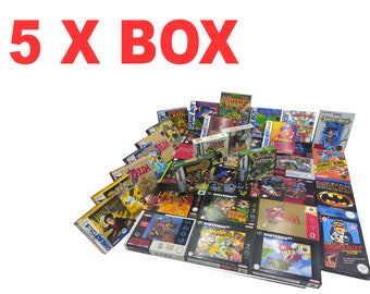 Boîtes de remplacement - 5 X BOX, manuels, plateaux - SNES, Nintendo 64, NES, Game Boy, Game Boy Adv - livraison gratuite - sélectionnez les titres de mon offre.