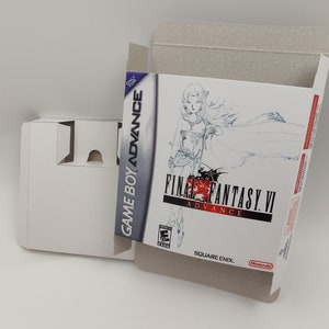 Final Fantasy VI Advance - Boite de remplacement avec option plateau intérieur - Pal ou NTSC - Game Boy advance/ GBA - carton épais. Qualité supérieure!