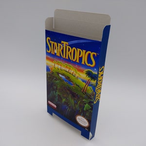 StarTropics - Replacement Box, Dust Cover, Block - NES - thick cardboard as in the original. Top Quality !