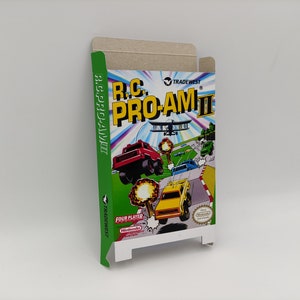 R.C. Pro-Am II - Replacement Box, Dust Cover, Block - NES - thick cardboard as in the original. Top Quality !