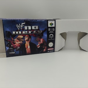 WWF No Mercy - PAL - Replacement box with inner tray option - N64 - thick cardboard as in the original. Top Quality !