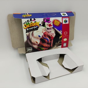 Clay Fighter Sculptor&#39;s Cut - box with inner tray option - NTSC or PAL - N64 - thick cardboard. Top Quality !!