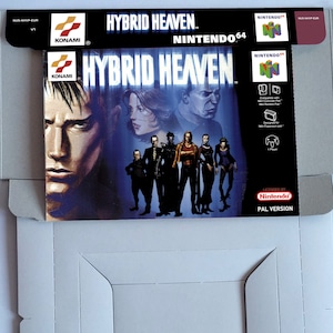 Hybrid Heaven - doos met optie binnenbak - PAL - N64 - dik karton. Topkwaliteit !!