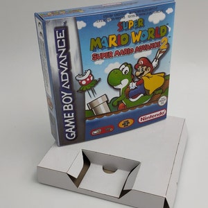 Super Mario Advance 2 : Super Mario World - Game Boy Advance/ GBA - Boite de remplacement avec option plateau intérieur - PAL ou NTSC - carton épais.