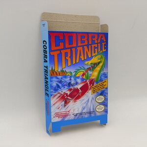 Cobra Triangle - Vervangende doos, stofkap, blok - NES - dik karton zoals in het origineel. Top kwaliteit !!