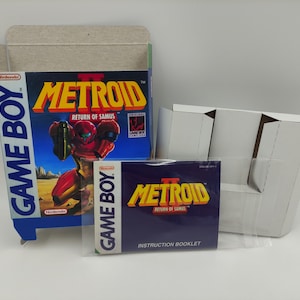 Metroid 2 Return of Samus - vervangende doos, handleiding, binnenbak - NTSC of PAL - Game Boy/ GB - dik karton.