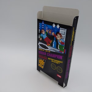 Urban Champion - Replacement Box, Dust Cover, Block - NES - NTSC or PAL - thick cardboard as in the original. Top Quality !