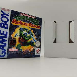 Teenage Mutant Ninja Turtles III: Radical Rescue - Game Boy/ Gb - Replacement box with inner tray option - PAL or NTSC - thick cardboard.