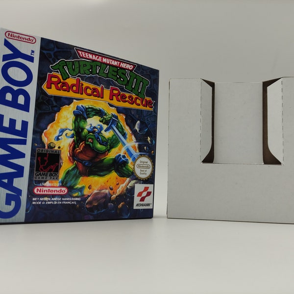 Teenage Mutant Ninja Turtles III: Radikale Rettung - Game Boy/ Gb - Ersatzbox mit Option für das Innenfach - PAL oderNTSC - dicker Karton.