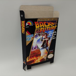 Back to the Future - vervangende doos, stofkap, blok - NTSC - NES - dik karton zoals in het origineel.