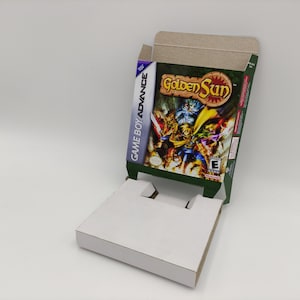 Golden Sun - Vervangende doos met optie voor binnenbak - PAL of NTSC - Game Boy Advance/GBA - dik karton. Top kwaliteit !!