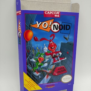 Yo! Noid - Replacement Box, Dust Cover, Block - NES - box replacement only - thick cardboard as in the original. Top Quality !